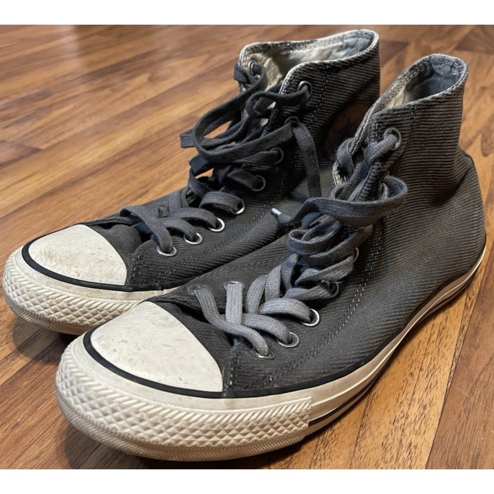 Converse Chuck Taylor All Star Mens 7 Womens 9 Gray Canvas High Top 149468C